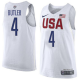 Nike Men's Team USA #4 Jimmy Butler White 2016 Dream Team Game NBA Jersey