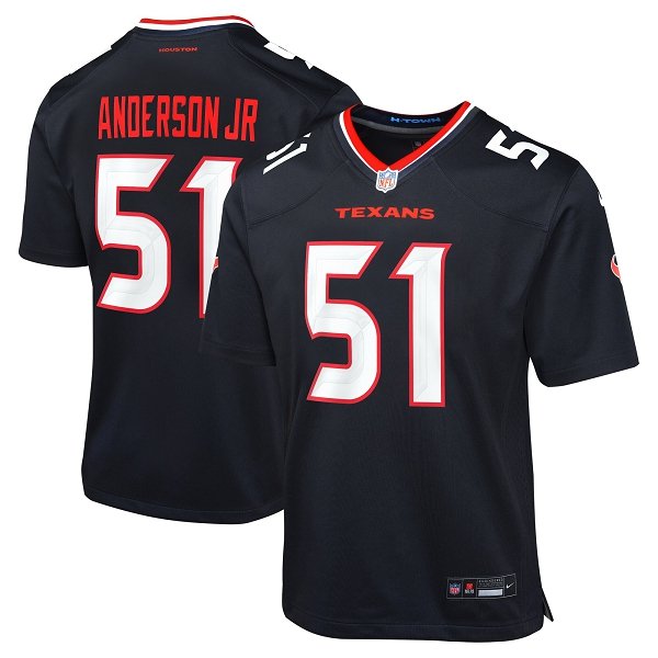 Youth Houston Texans #51 Will Anderson Jr.Nike Navy Limited Jersey