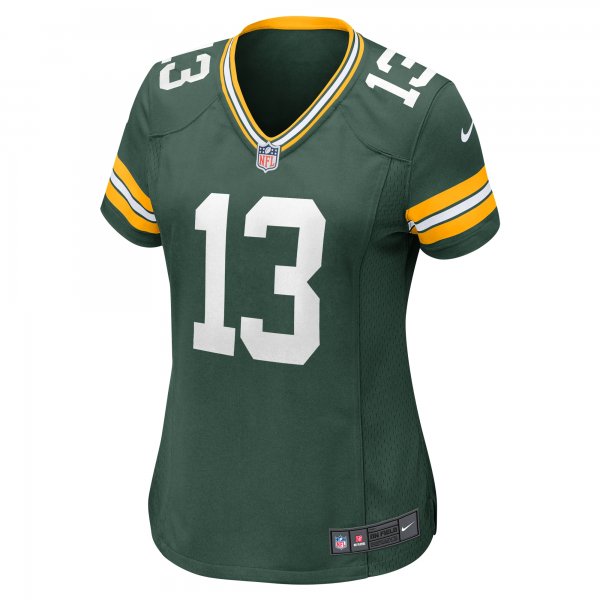 Women's Green Bay Packers Dontayvion Wicks Nike  Green  Game Jersey