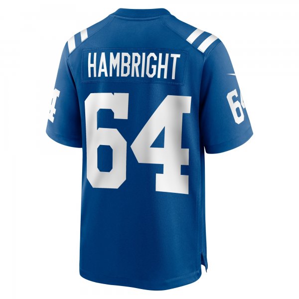 Men's Indianapolis Colts Arlington Hambright Nike Royal Game Player Jersey