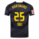 Puma Borussia Dortmund Niklas Süle Away Jersey w/ Bundesliga Patch 24/25 (Puma Black/Faster Yellow)