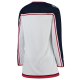 Women's Columbus Blue Jackets Fanatics White Away Breakaway Jersey