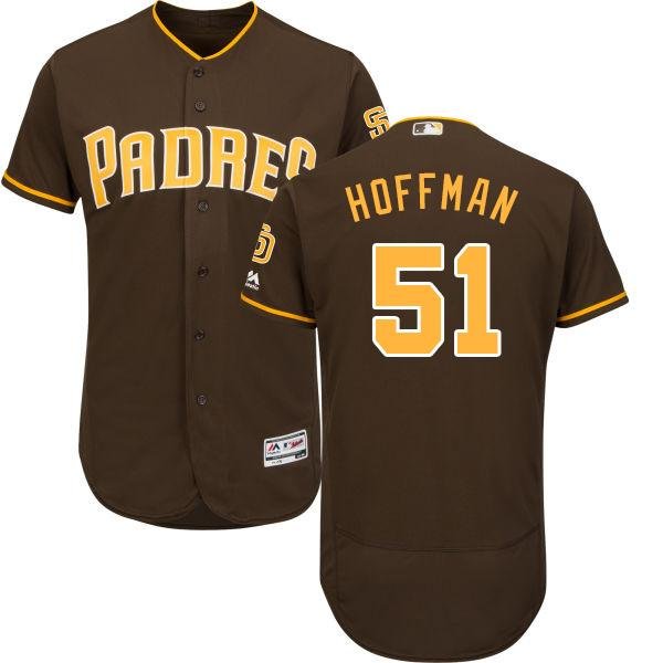 San Diego Padres #51 Trevor Hoffman Brown Flexbase Collection Stitched MLB Jersey