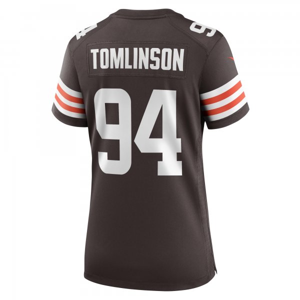 Women's Cleveland Browns Dalvin Tomlinson Nike Brown Game Player Jersey