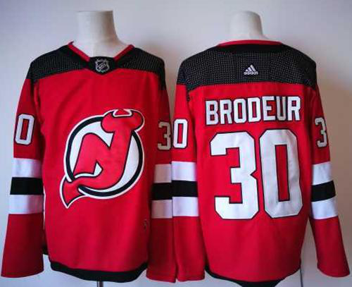 Adidas New Jersey Devils #30 Martin Brodeur Red Home Stitched NHL Jersey