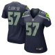 Women's Seattle Seahawks Frank Clark Nike College Navy  Game Jersey