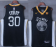 Men's Nike Golden State Warriors #30 Stephen Curry Men's 2017-18 New Season Black NBA Jersey