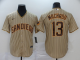 Men's San Diego Padres #13 Manny Machado Gray Stitched MLB Cool Base Nike Jersey