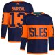 Men's New York Islanders #13 Mathew Barzal adidas Navy 2024 NHL Stadium Series Primegreen Player Jersey