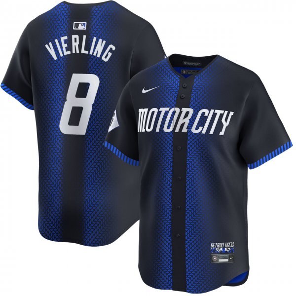 Men's Detroit Tigers #8 Matt Vierling City Connect Limited Jersey