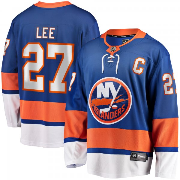 Men's New York Islanders Anders Lee Fanatics Royal Home Captain Patch Breakaway Player Jersey