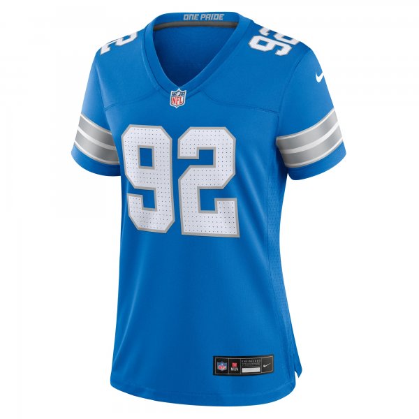 Women's Detroit Lions Marcus Davenport Nike  Blue Team Game Jersey