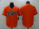 Men Cleveland Indians Blank Orang Game Nike MLB Jerseys