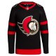 Men's Ottawa Senators adidas Black Home Primegreen Blank Jersey