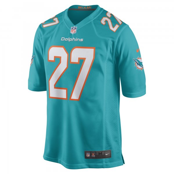 Men's Miami Dolphins Keion Crossen Nike Aqua Game Player Jersey