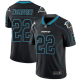 Carolina Panthers #22 Christian McCaffrey Lights Out Black Men's Stitched NFL Limited Rush Jersey