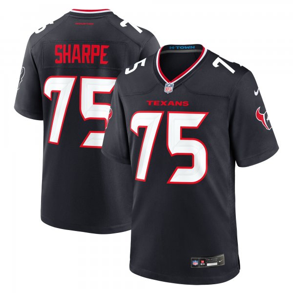 Men's Houston Texans David Sharpe Nike  Navy Team Game Jersey