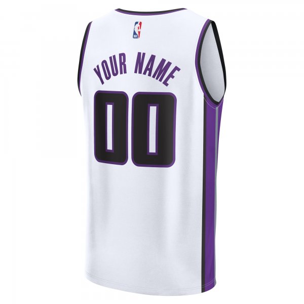 Men's Sacramento Kings  Fanatics White Custom Fast Break Jersey - Association Edition