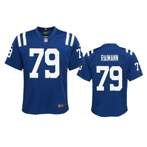 Youth Nike NFL Indianapolis Colts Bernhard Raimann #79 Blue Royal Limited Jersey