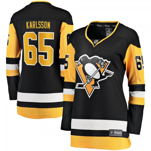 Women's Pittsburgh Penguins Erik Karlsson Fanatics Black Home Breakaway Jersey