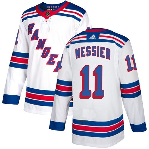 Adidas New York Rangers #11 Mark Messier White Road Stitched Youth NHL Jersey