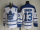 Men's Toronto Maple Leafs #13 Mats Sundin White C Throwback NHL Jersey