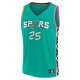 Men's San Antonio Spurs Jakob Poeltl Fanatics Green Fastbreak Jersey - City Edition