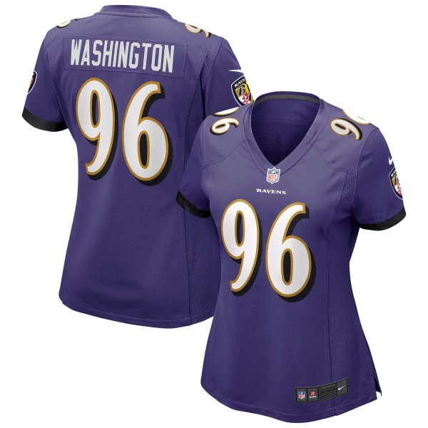 Women's Baltimore Ravens Broderick Washington Nike Purple Game Jersey