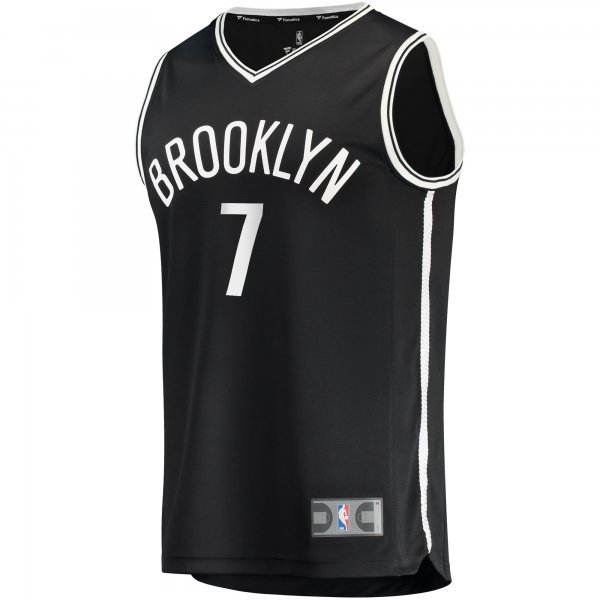 Men's Brooklyn Nets Kevin Durant Fanatics Black 2019/20 Fast Break Replica Jersey - Icon Edition