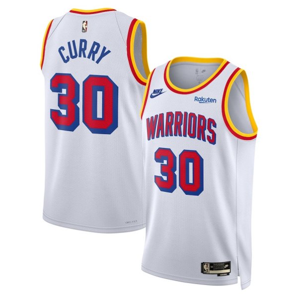 Unisex Nike #30 Stephen Curry White Golden State Warriors 2024/25 Swingman Classic Edition Player Jersey