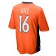 Men's Denver Broncos Wil Lutz Nike  Orange  Game Jersey