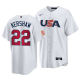 Los Angeles Dodgers #22 Clayton Kershaw 2023 World Baseball Classic White  Men's USA Jersey