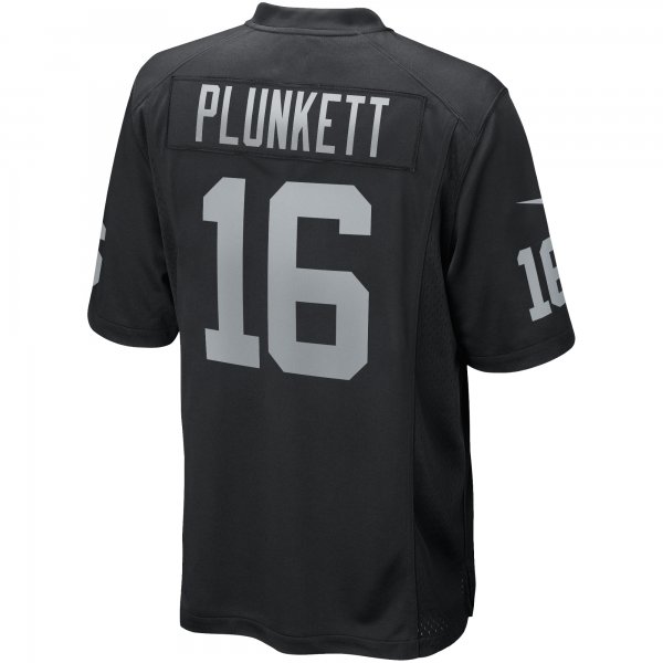 Men's Las Vegas Raiders Jim Plunkett Nike Black Game Retired Player Jersey