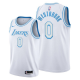 Men's Los Angeles Lakers #0 Russell Westbrook White 2021 Trade City Edition NBA Jersey