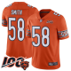 Chicago Bears #58 Roquan Smith Orange Men's Stitched NFL Limited Rush 100th Season Jersey