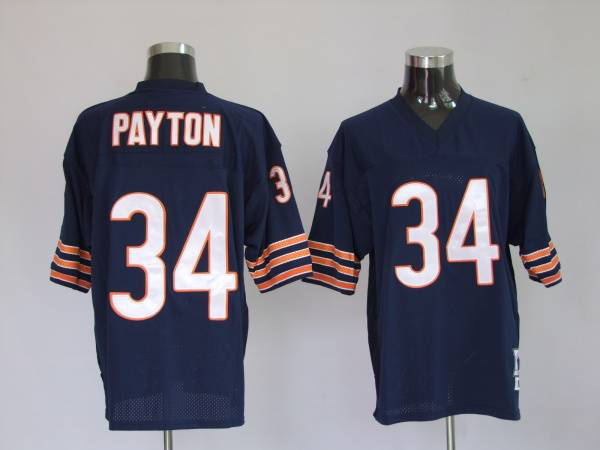 Mitchell And Ness Chicago Bears #34 Walter Payton Blue Stitched Throwback NFL Jersey