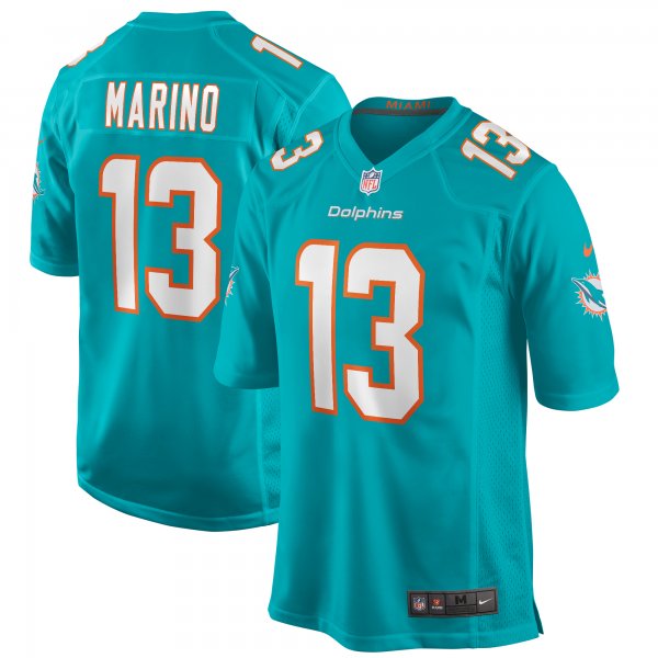 Men's Miami Dolphins Dan Marino Nike Aqua Game Retired Player Jersey