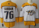 Adidas Nashville Predators #76 P.K Subban White Road Stitched NHL Jersey