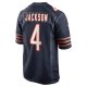 Men's Chicago Bears Eddie Jackson Nike Navy Game Player Jersey