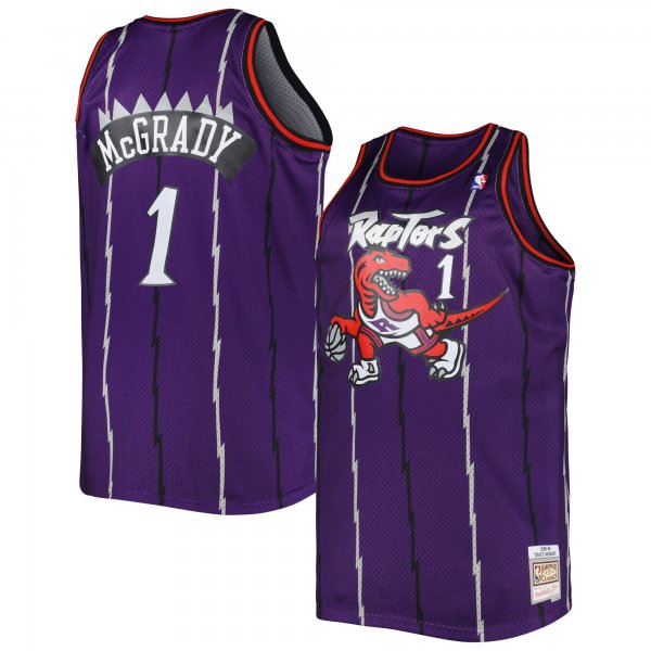 Men's Toronto Raptors Tracy McGrady Mitchell & Ness Purple Big & Tall Hardwood Classics 1998/99 Swingman Jersey