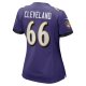 Women's Baltimore Ravens Ben Cleveland Nike Purple Game Jersey