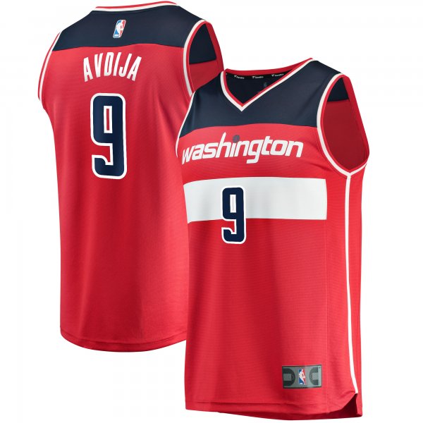 Men's Washington Wizards Deni Avdija Fanatics Red Fast Break Replica Jersey - Icon Edition