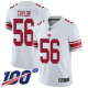 New York Giants #56 Lawrence Taylor White Men's Stitched NFL 100th Season Vapor Limited Jersey