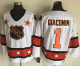 New York Rangers #1 Eddie Giacomin White/Orange All Star CCM Throwback Stitched NHL Jersey