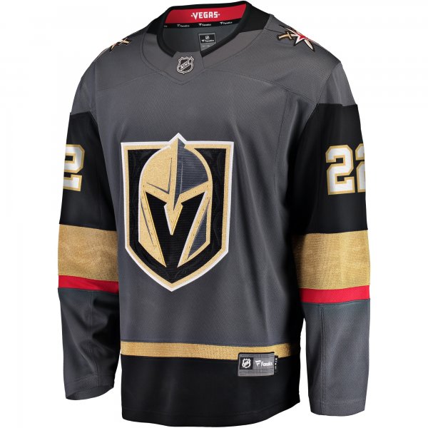 Men's Vegas Golden Knights Michael Amadio Fanatics Gray Alternate Breakaway Player Jersey