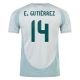 adidas Mens Mexico Erick Gutiérrez Away Jersey 24/25 (Linen Green)