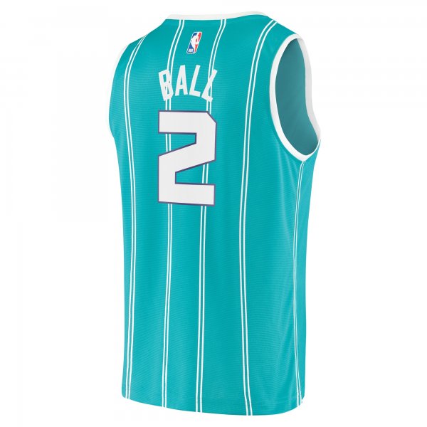 Men's Charlotte Hornets LaMelo Ball Fanatics Teal Fast Break Replica Jersey - Icon Edition