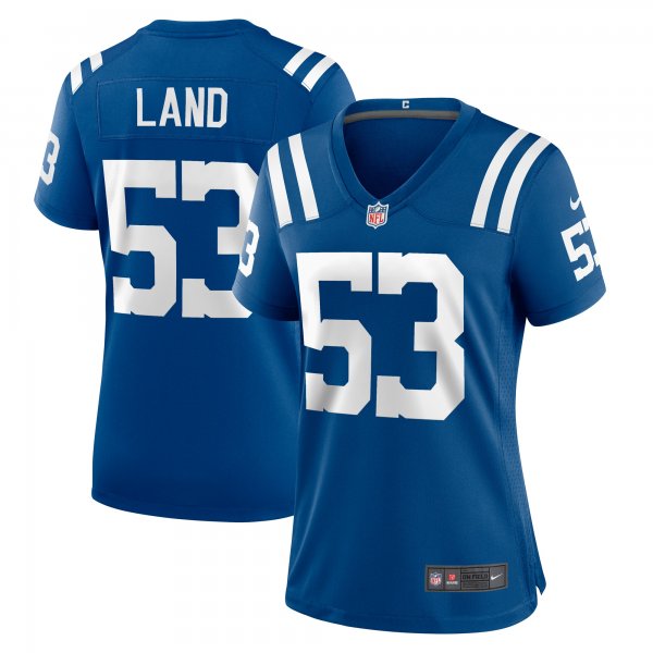 Women's Indianapolis Colts Isaiah Land Nike  Royal Team Game Jersey