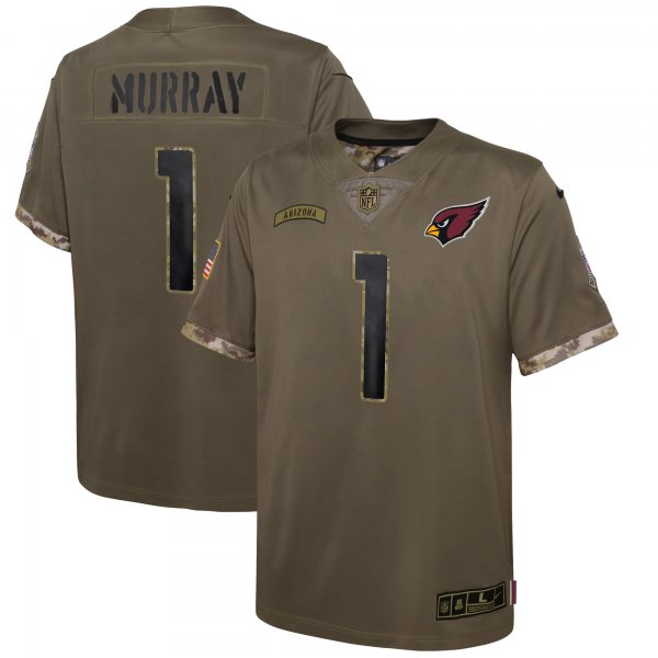 Youth Arizona Cardinals Kyler Murray Nike Olive 2022 Salute To Service Player Limited Jersey