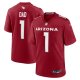 Men's Number 1 Dad Arizona Cardinals Nike Game Jersey